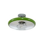 Branford stropní světlo, retro, Ø 35 cm, zelená, kov - Lindby