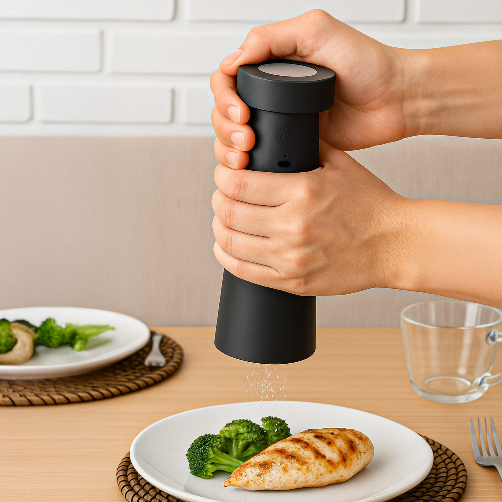 Pepper LED pepper shaker, dark grey, rechargeable battery, IP44 - Lucande Pepper LED pepper shaker, dark grey, rechargeable battery, IP44 - Lucande