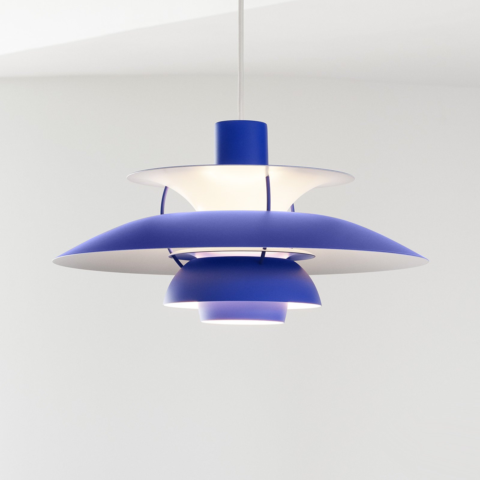PH 5 Mini Taklampa Monochrome Blue - Louis Poulsen