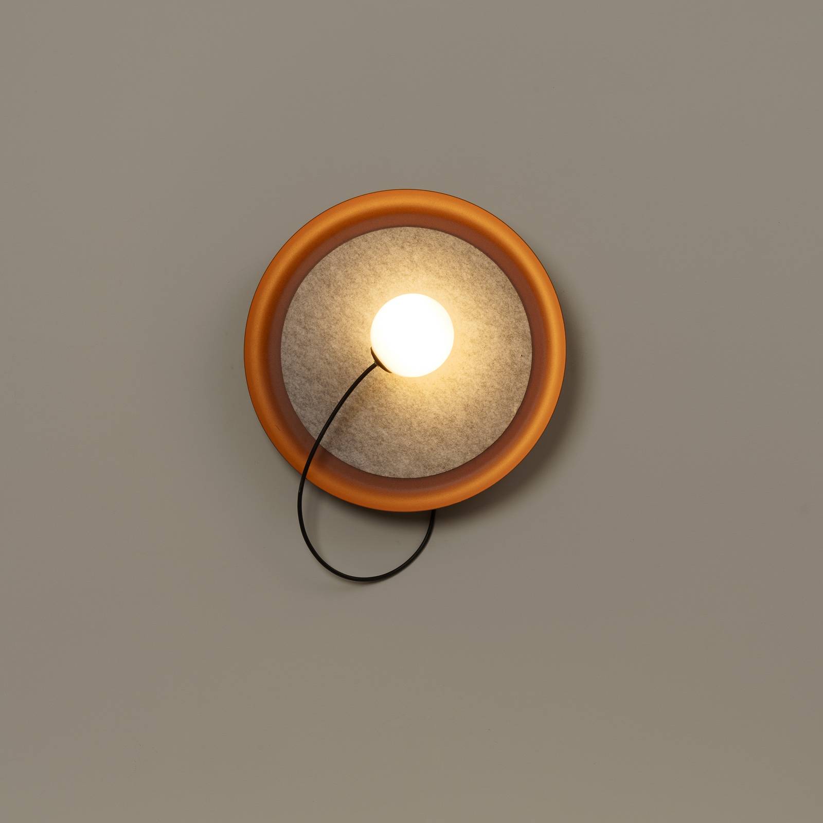 Milan Wire væglampe Ø 38 cm metallisk kobber