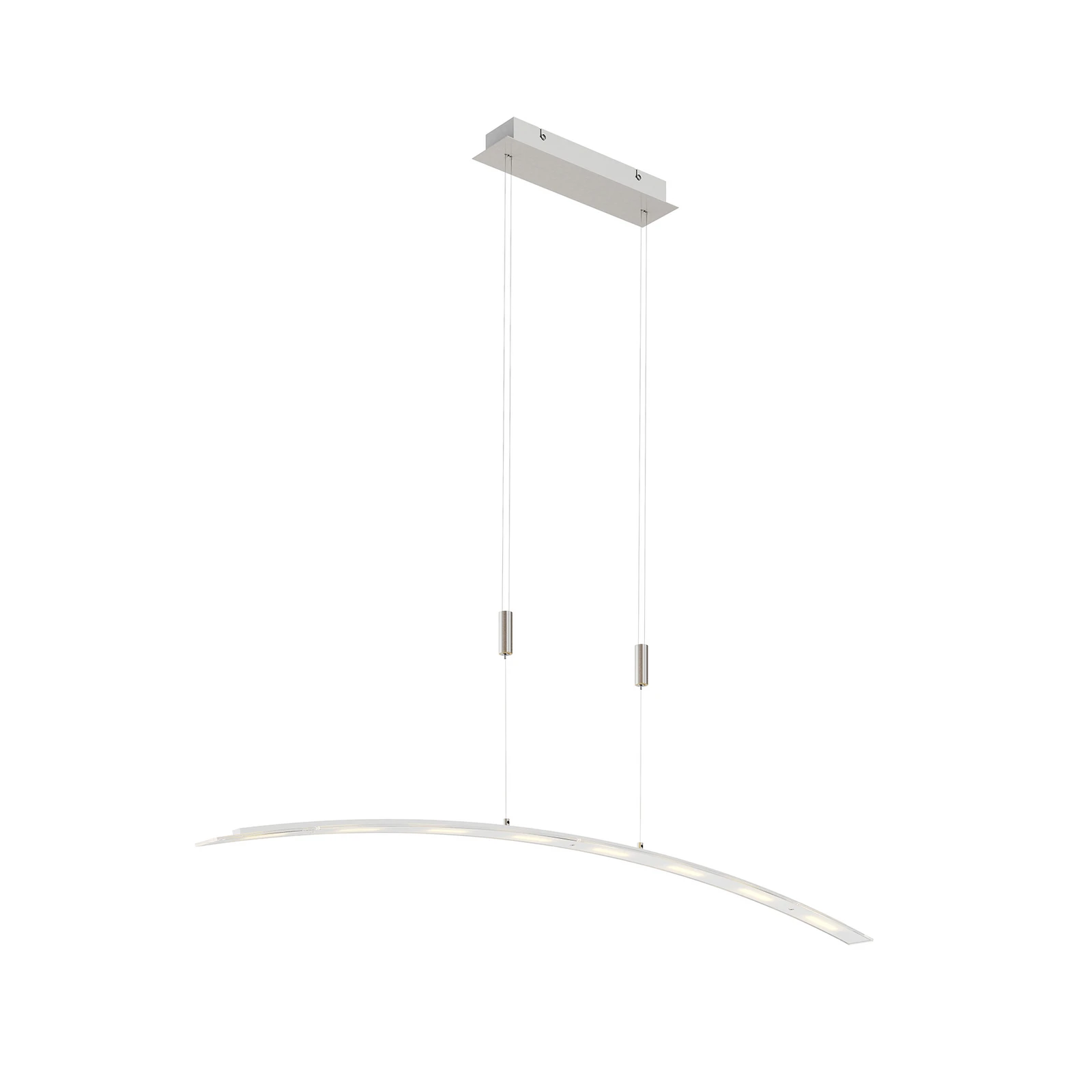 Lindby LED-Pendellampe Manon, höhenverstellbar, grau, Metall