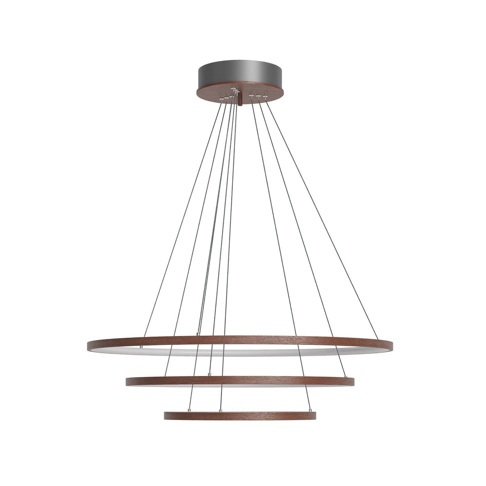 Trione LED-pendellampe, natur, Ø 80 cm, træ – By Rydéns - Spisestue - Moderne - Med flere lyskilder billede