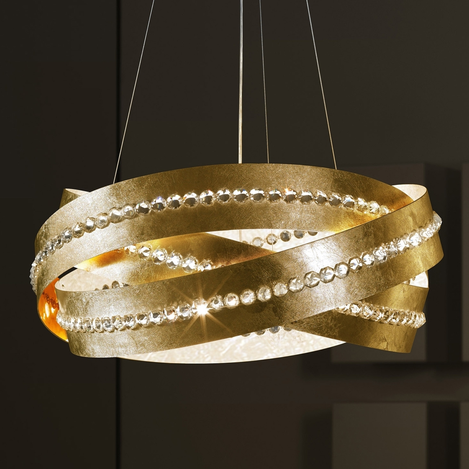 Essentia - lámpara colgante con pan de oro