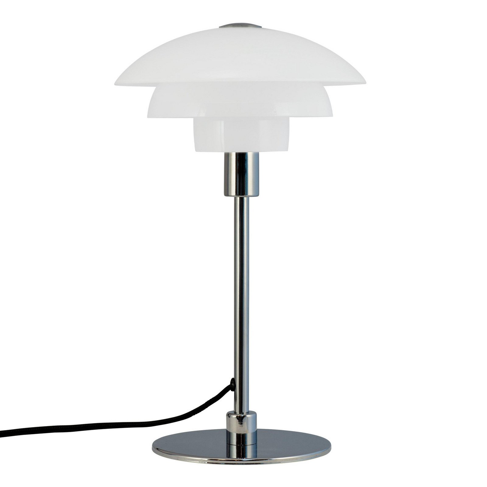 Dyberg Larsen Lampa de masă Morph opal înălțime 35 cm sticlă - Camera de zi / sufragerie - design - opal crom