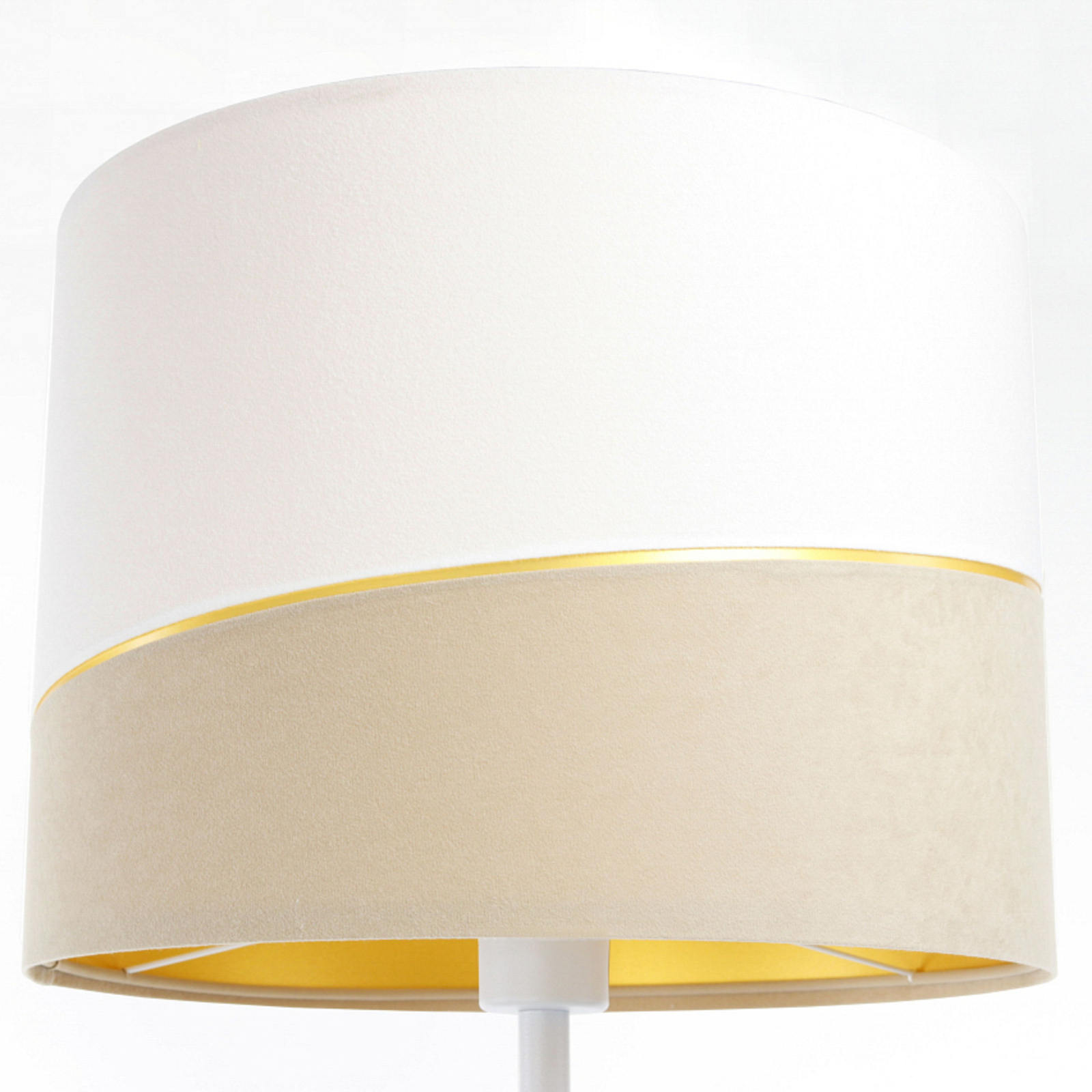 Susan floor lamp, white/beige/gold