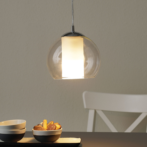 Szlachetna szklana lampa wisząca Bolsano
