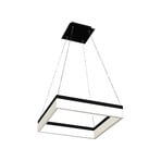 LED pendant light Nero, plastic, black, 1-bulb, 32 W