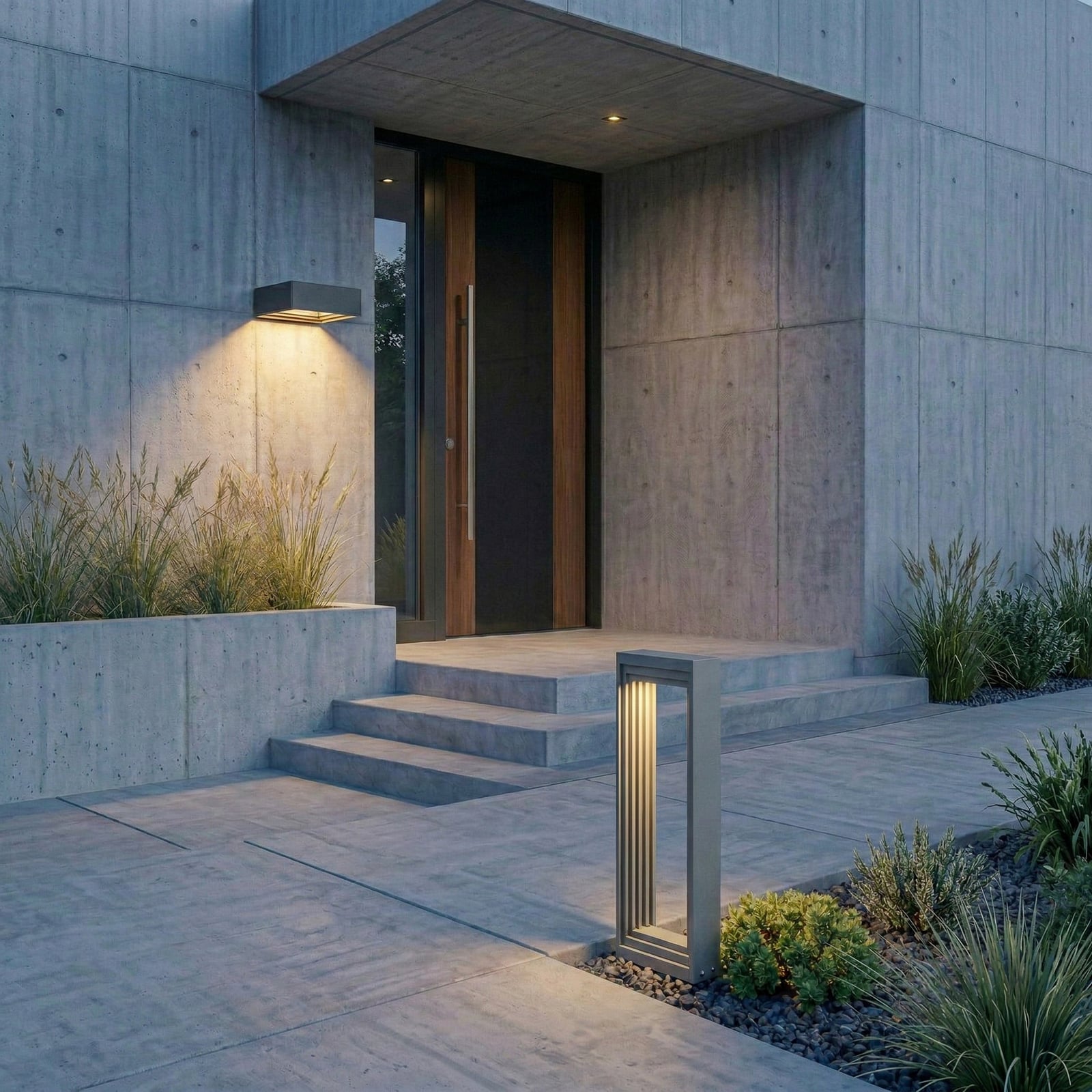 Lucande LED sokkellamp Ashkan, hoogte 40 cm, antraciet, IP65 Lucande LED sokkellamp Ashkan, hoogte 40 cm, antraciet, IP65