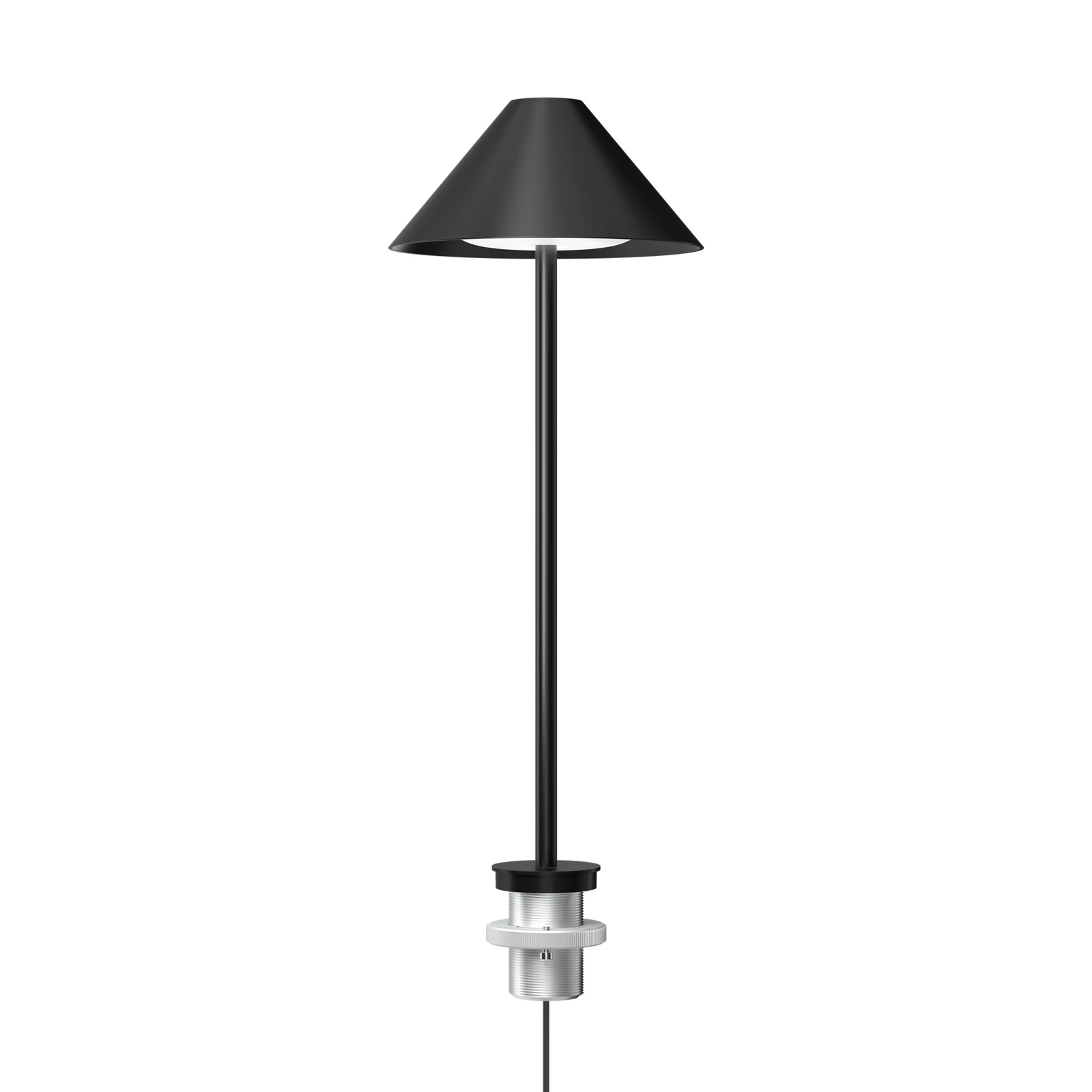 Louis Poulsen LED tafellamp Keglen, zwart, met pin, CCT