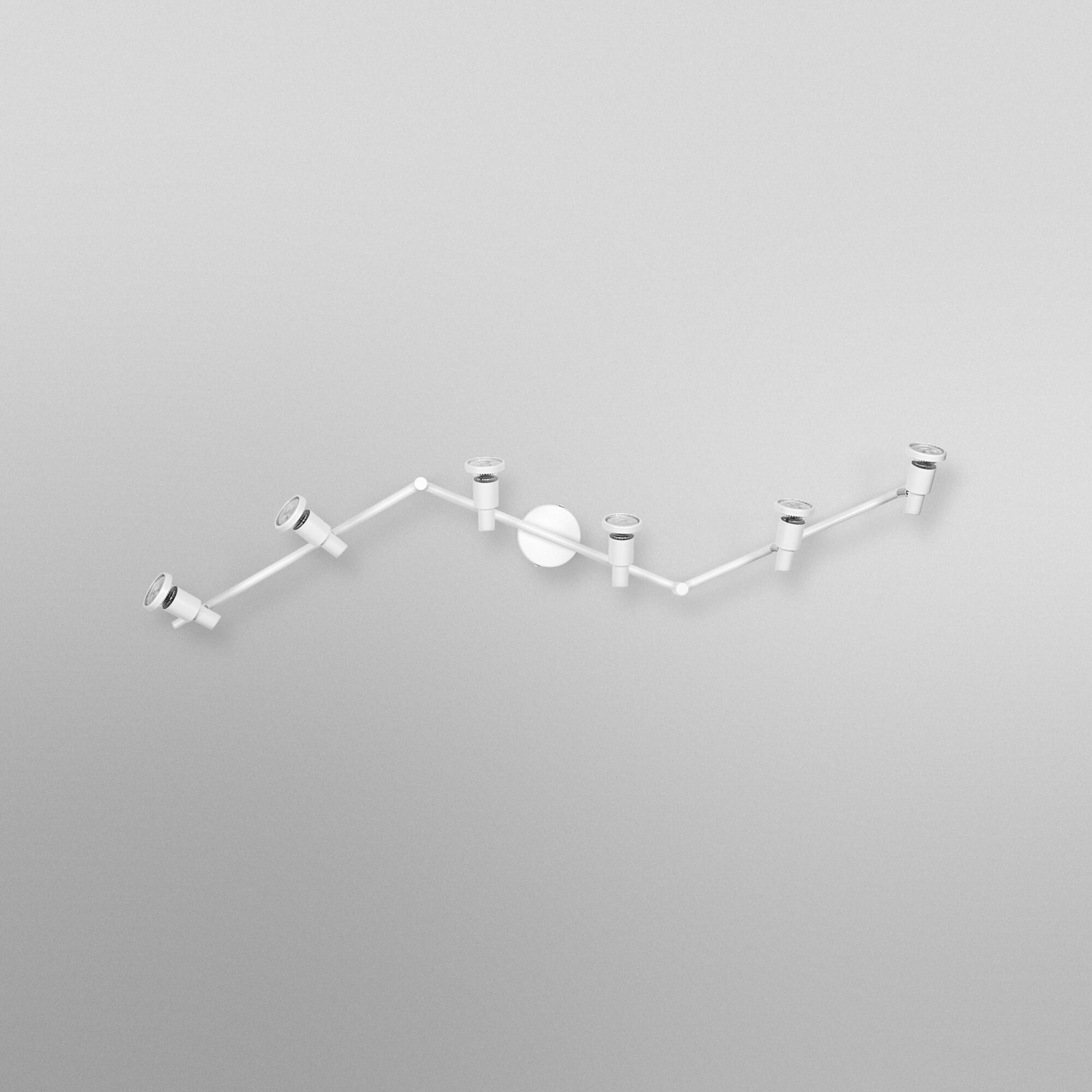 OSRAM Deckenstrahler, weiß, 6-flg., Metall, GU10-LED 927 dim