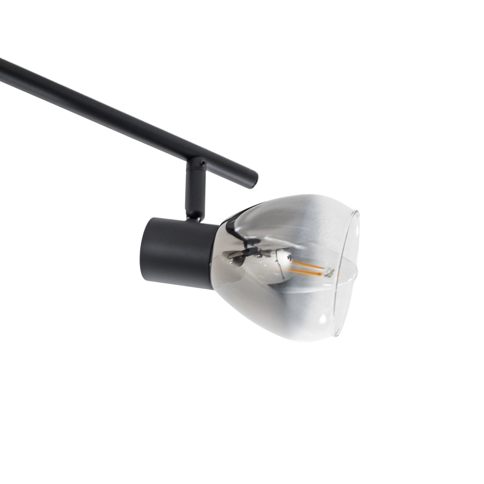 Stropní svítidlo Lindby Pendura, 4 světla, černá, sklo