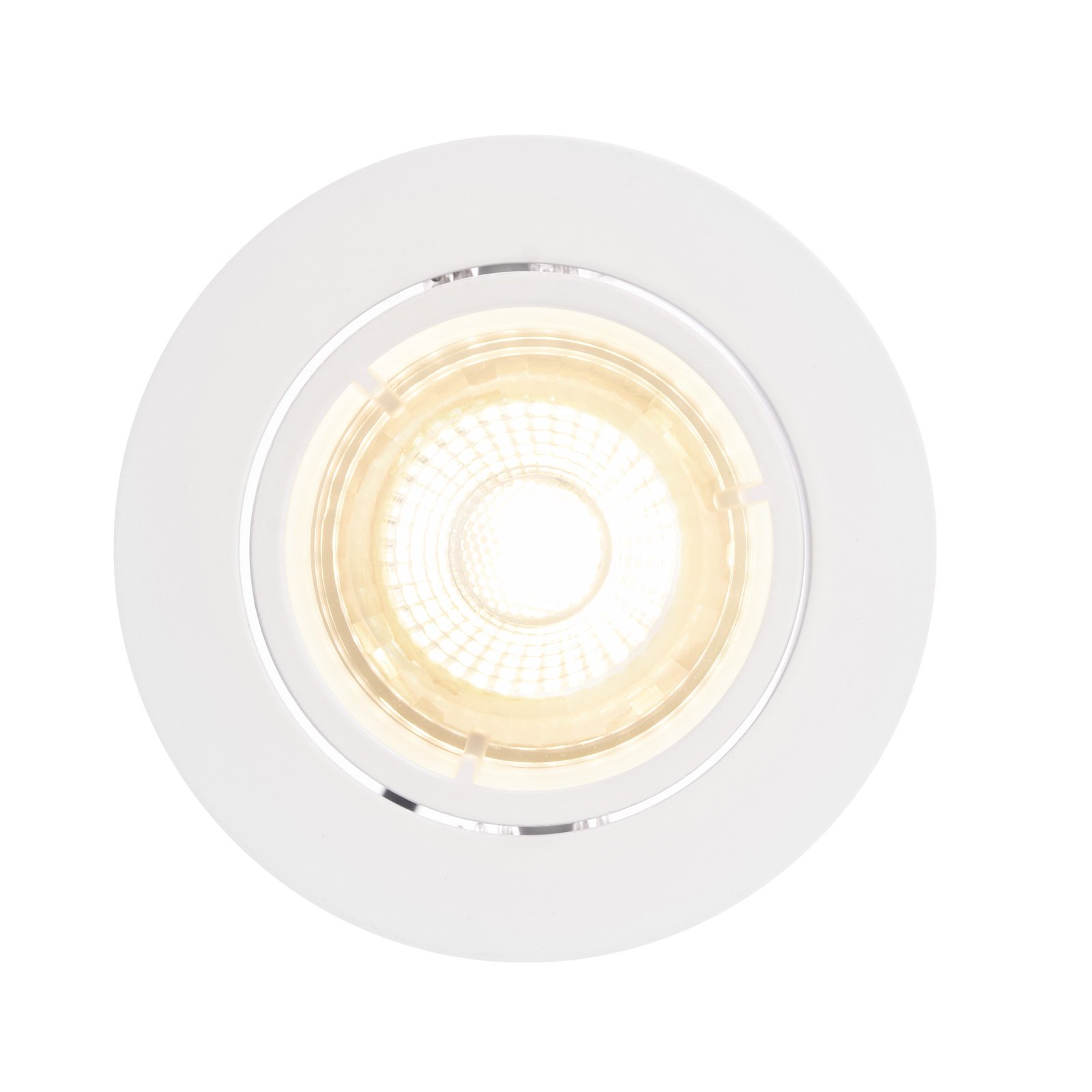 LED recessed spotlight Carina 2,700K dimmable tilt 3 GU10