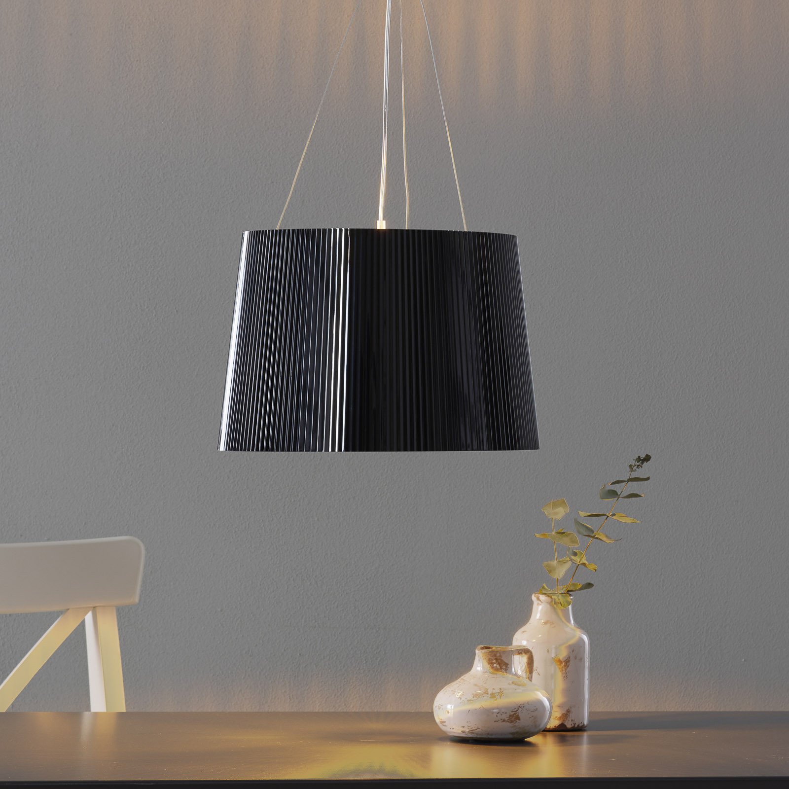 Kartell Gè - lampă pendul LED negru-auriu - Camera de zi / sufragerie - design - negru auriu - Plastic