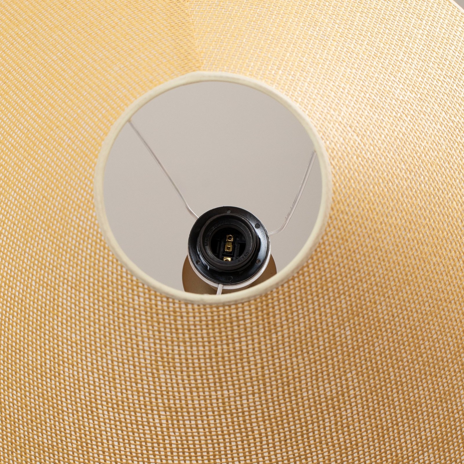 Golvlampa HLM-9009-1E med textilskärm