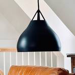 Dyberg Larsen hanging light Pyra, Ø 29 cm, black, metal