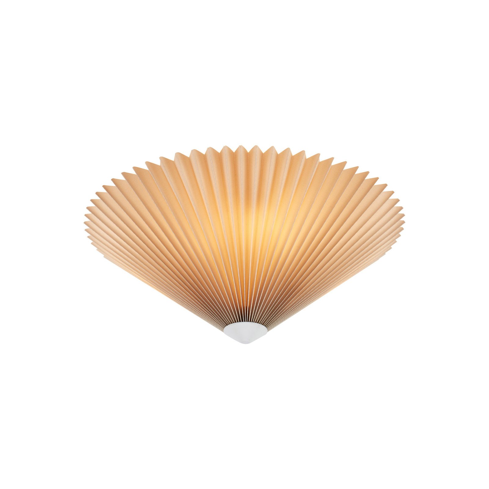 Plisado loftslampe, beige, Ø 42 cm