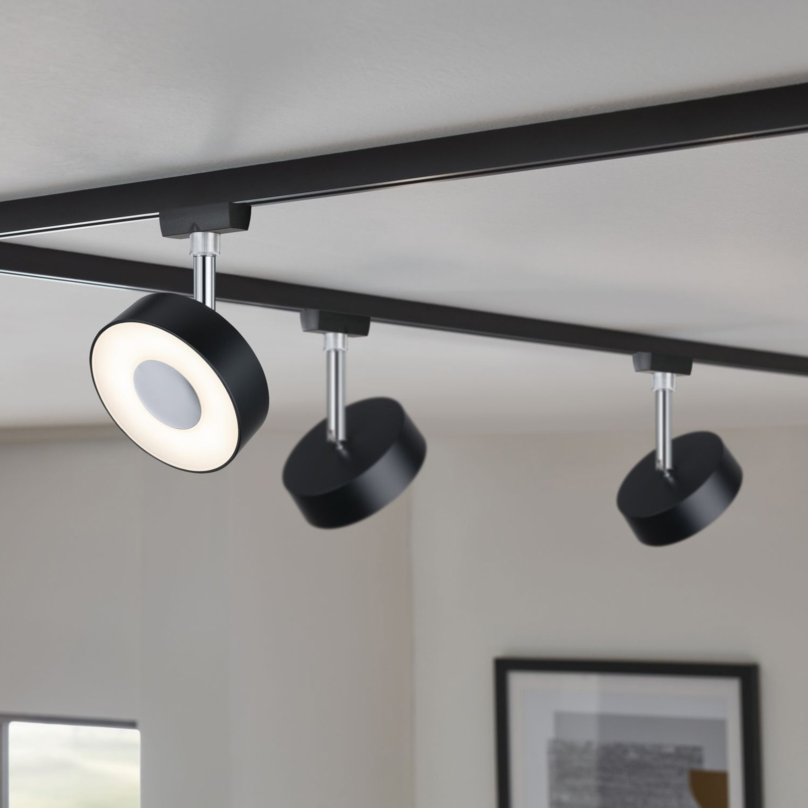 Paulmann URail Spot Circle schwarz dimmbar