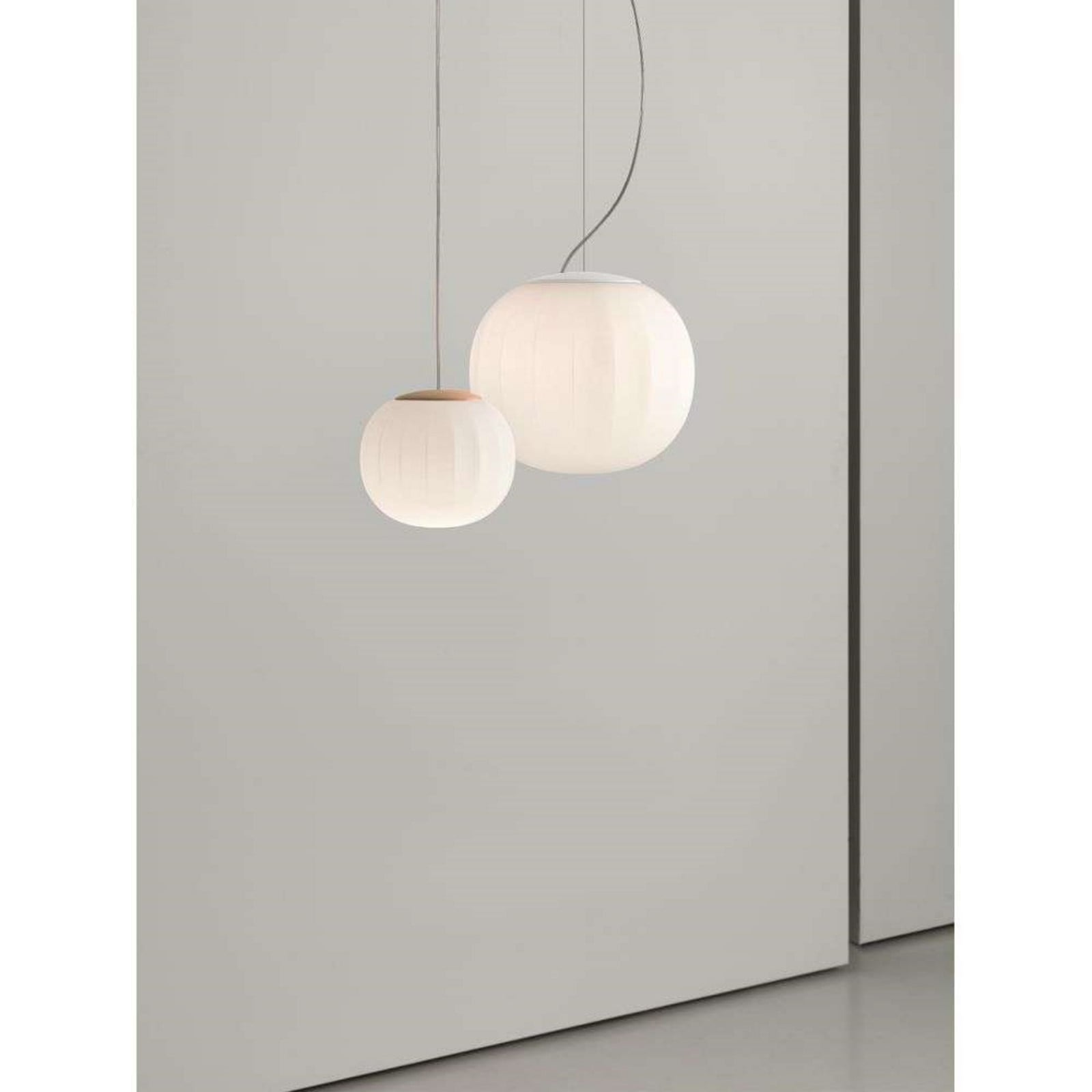 Lita Pendel Ø42 Ash Wood Luceplan - Stue - Glas