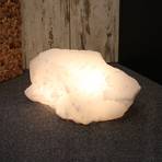 Salzkristall-Bodenleuchte Rock White Line