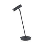 Candeeiro de mesa LED Tom Pro, preto, altura 47 cm, CCT, regulador de