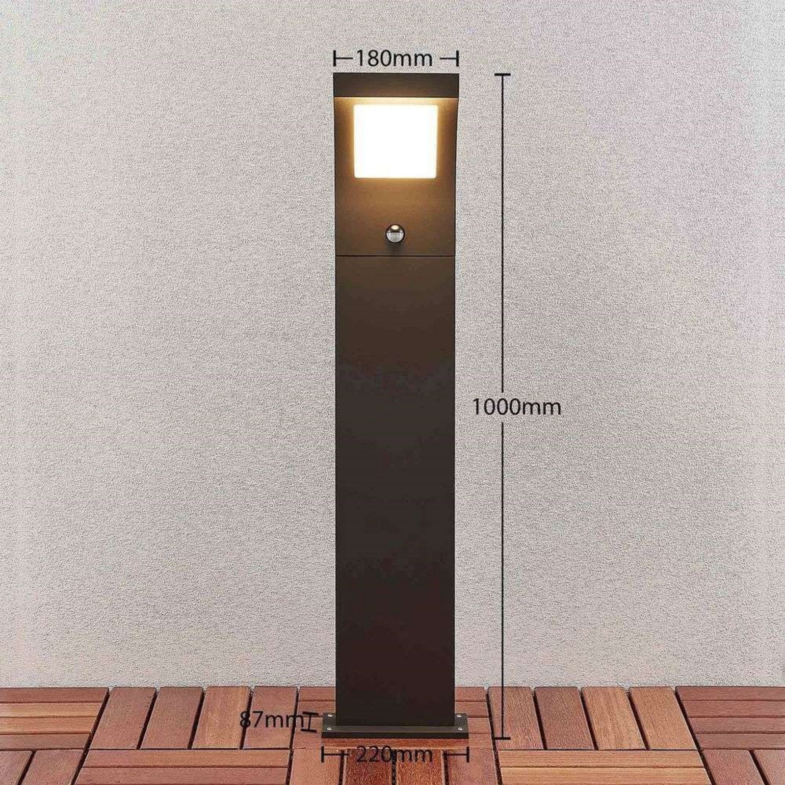 Advik Lampă de Grădină de Exterior w/Sensor H100 Graphite - Arcchio