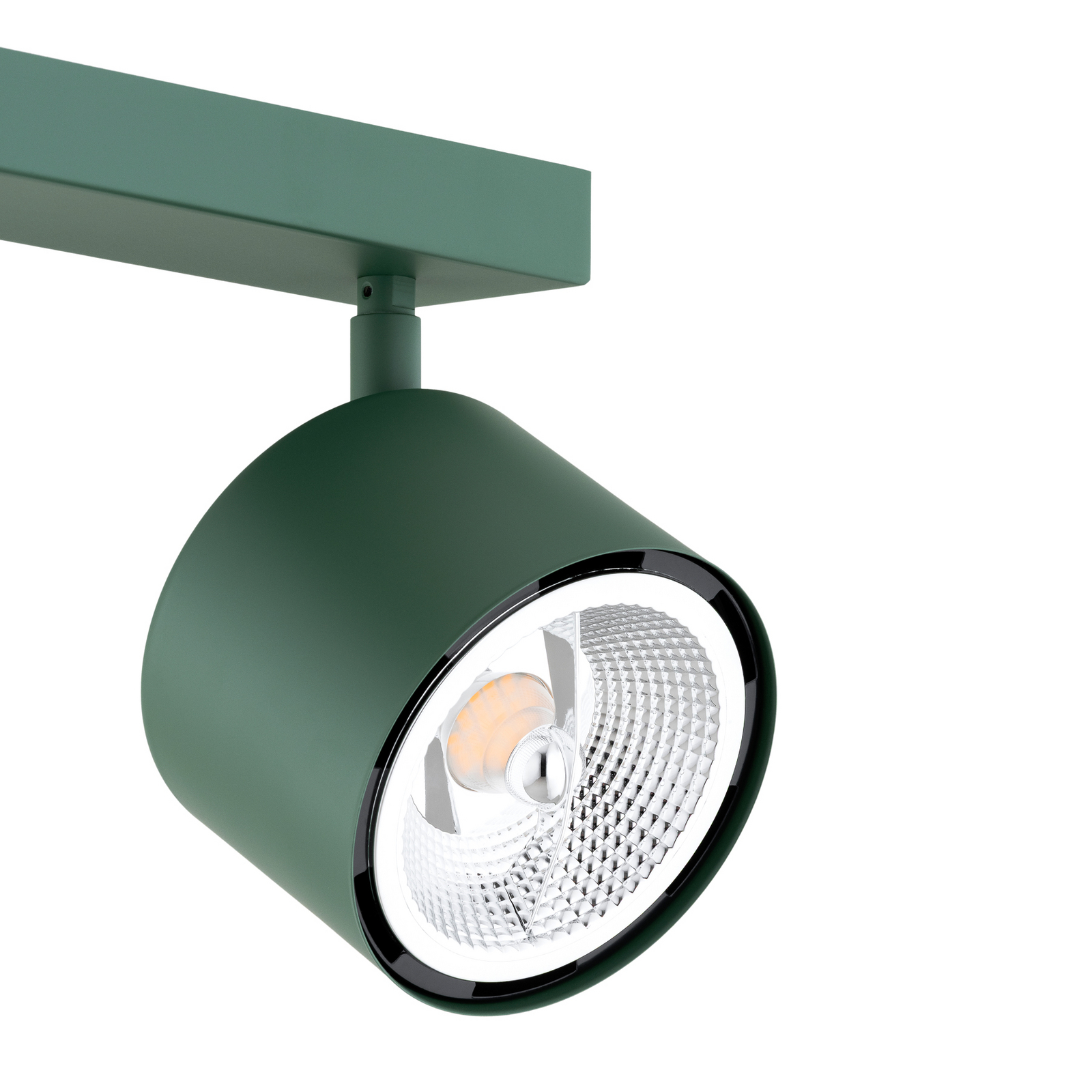 Spot de tavan Chloe, verde, cu 4 becuri, reglabil