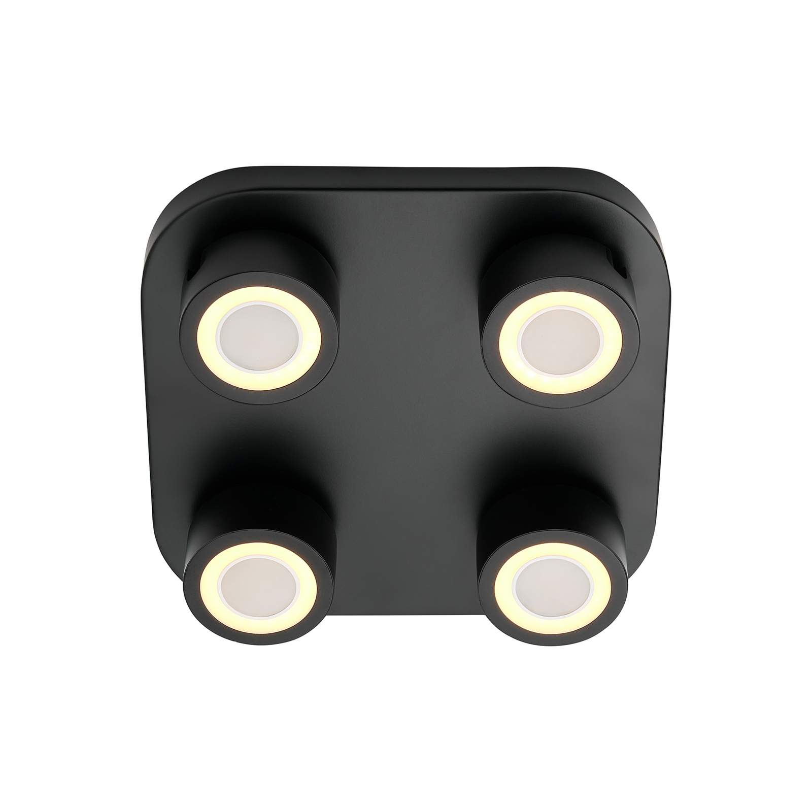 Clyde 4-Spot Plafonnier Black - Nordlux