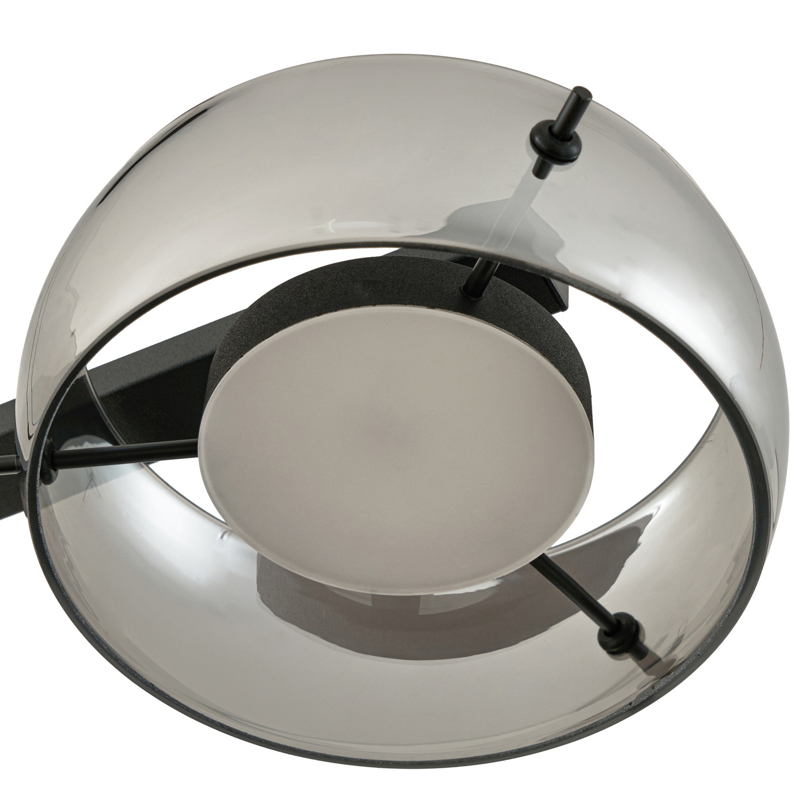 Martis LED-riippuvalaisin, 4-lamppuinen, musta, himmennettävä - Lucande