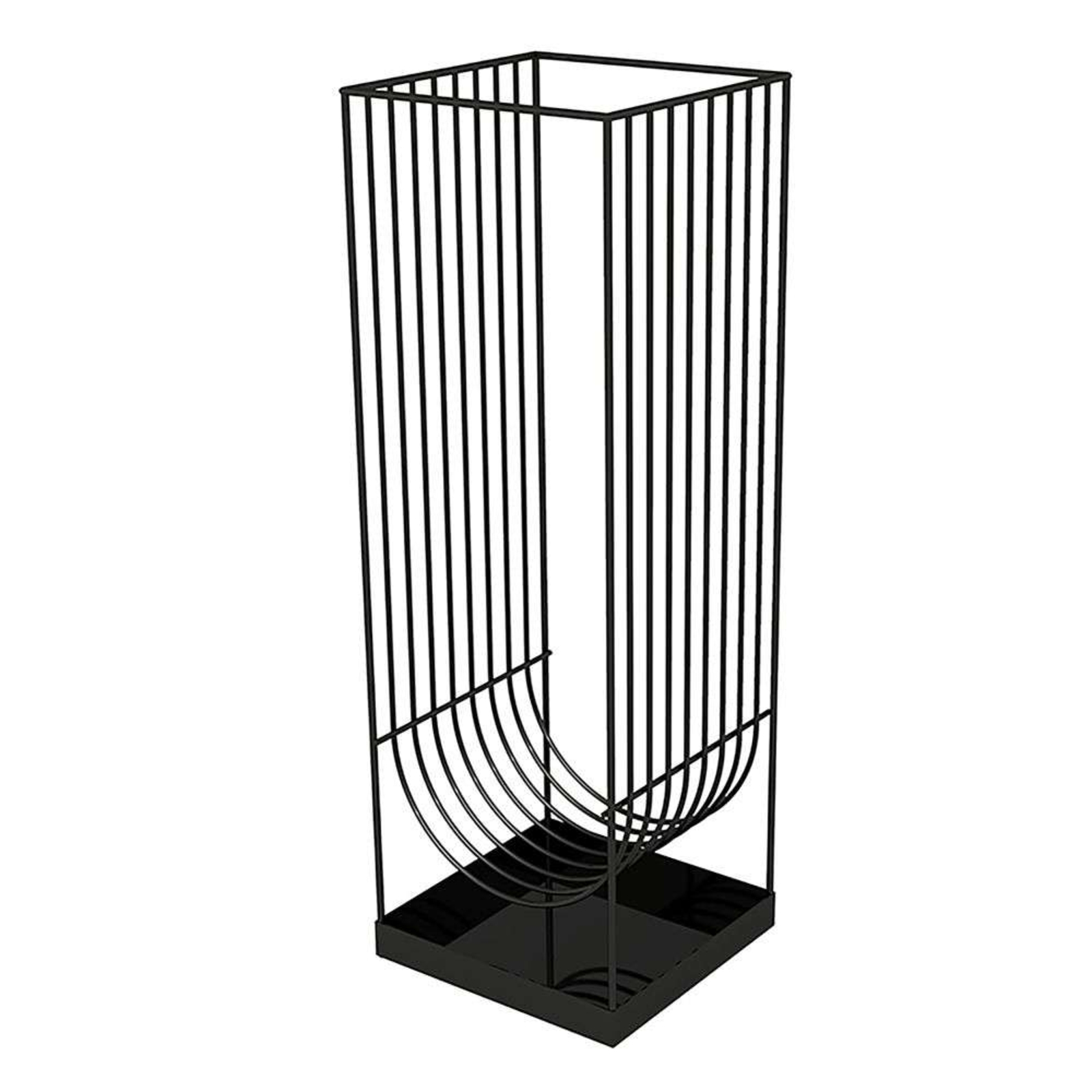 Curva Umbrella Stand Negru - AYTM