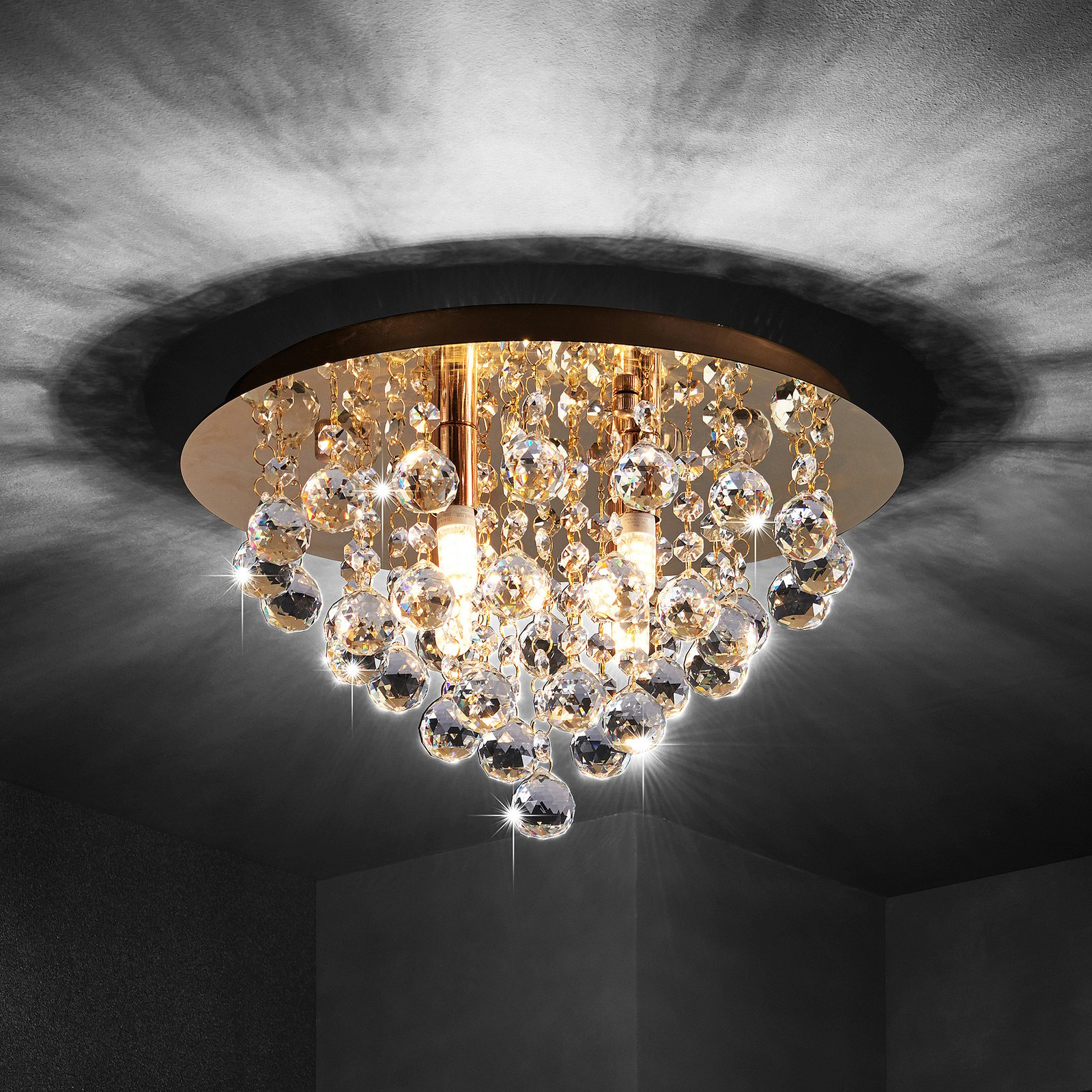 Lindby Gillion ceiling light, four-bulb