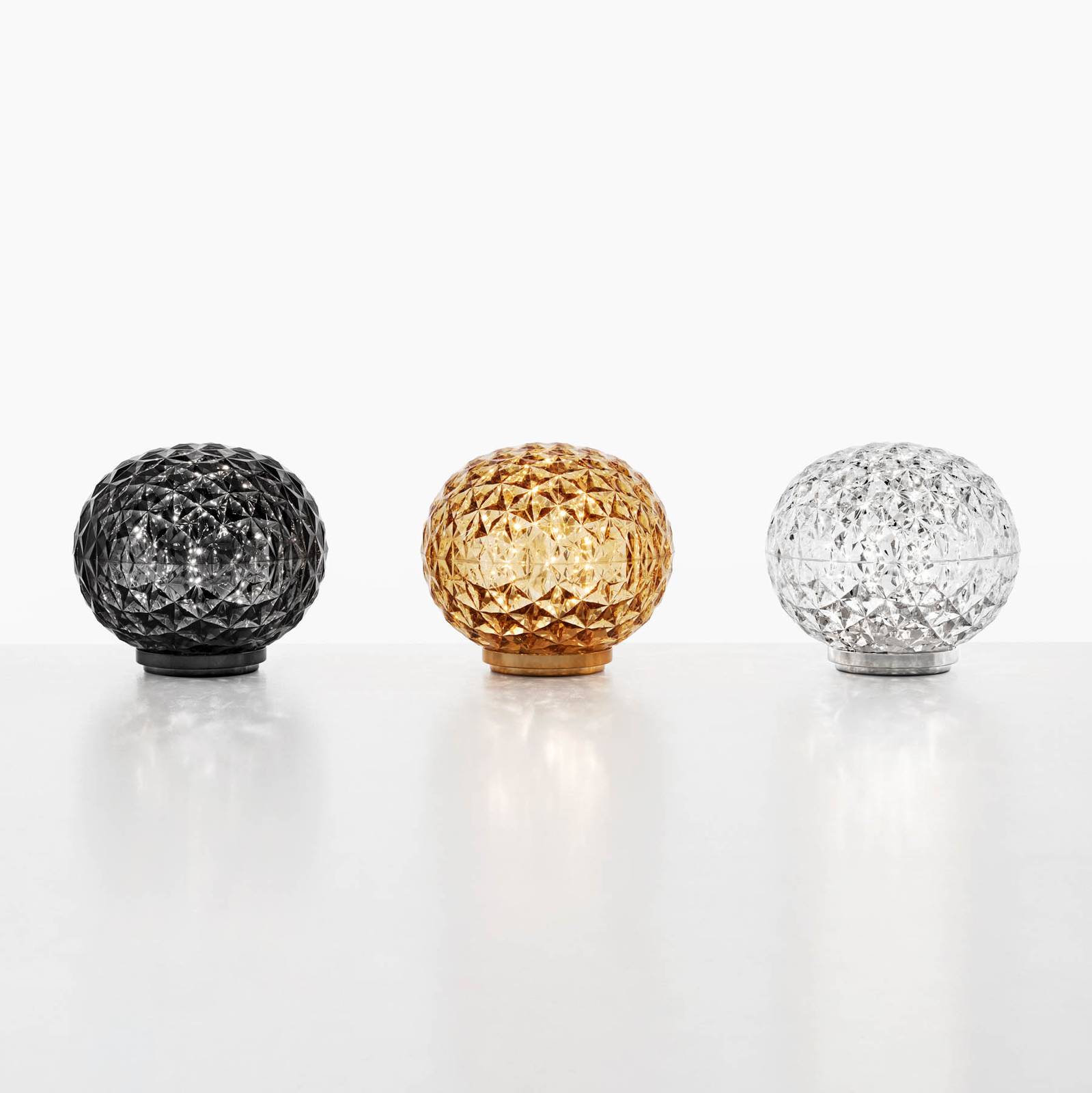 Kartell Mini Planet lampa stołowa LED, żółta