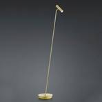 Lampadaire LED Tom, dimmable, laiton