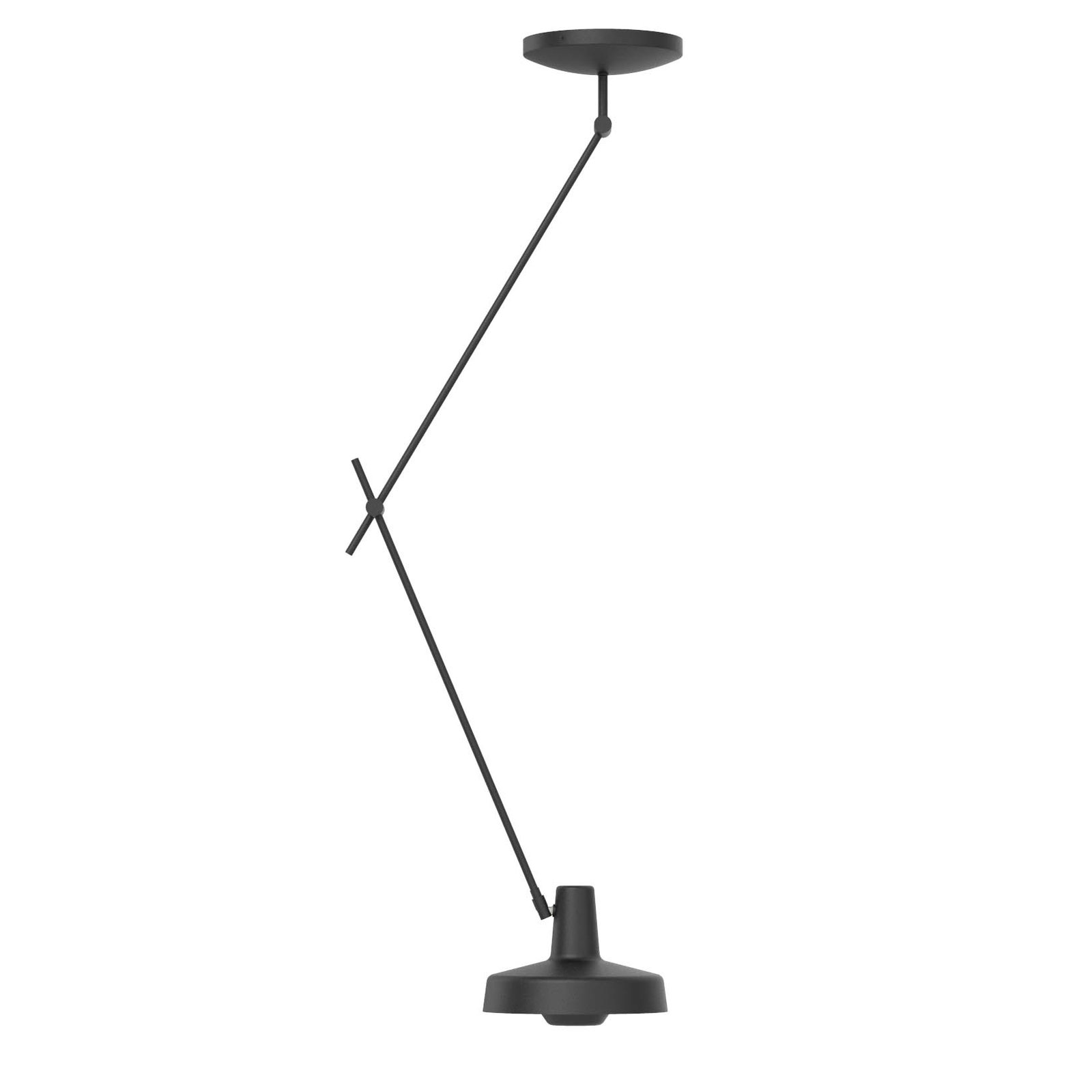 GRUPA Arigato Plafond à 1 lampe 110cm Ø23cm noir