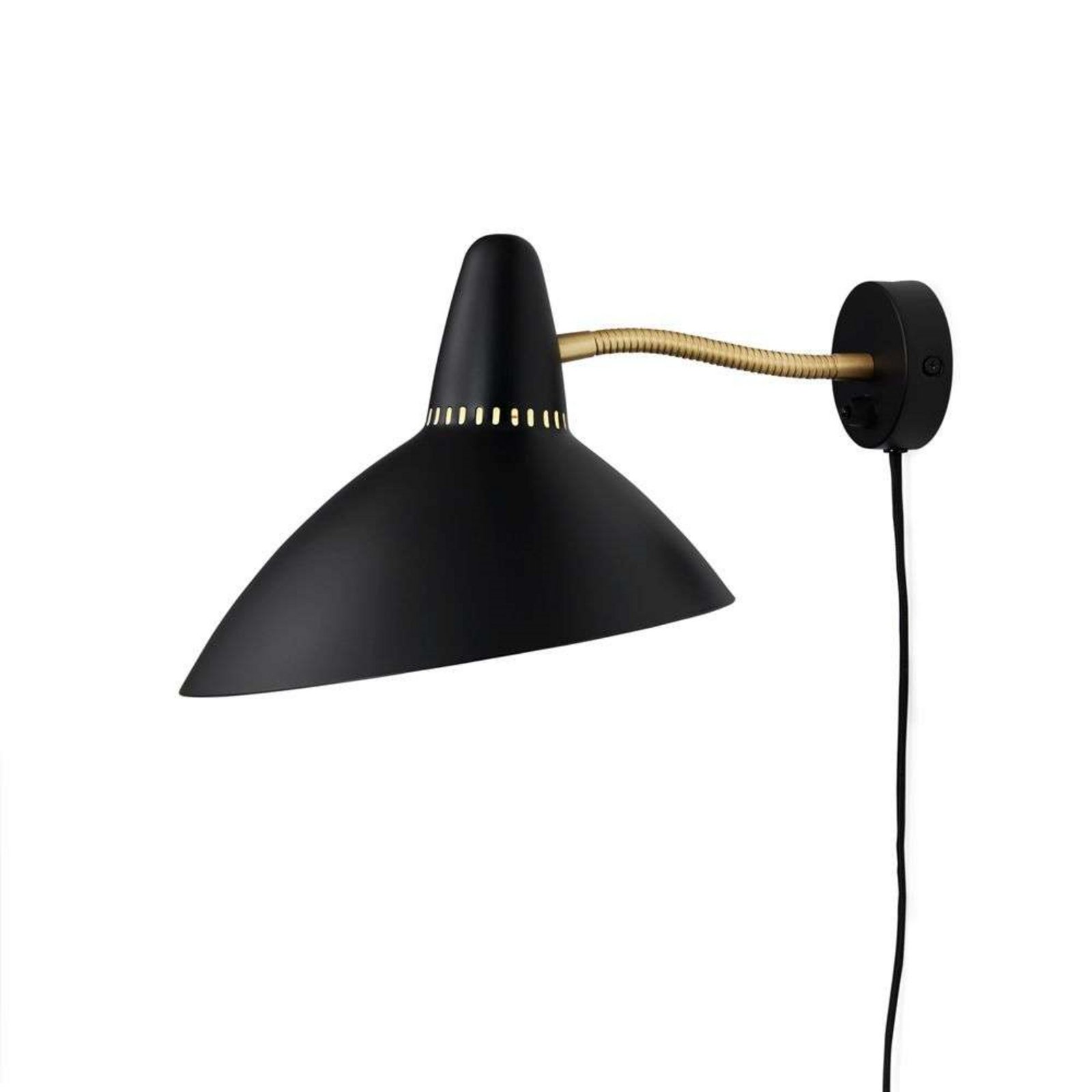 Lightsome Vägglampa Black Noir - Warm Nordic