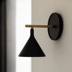Audo LED-Wandleuchte Cast Sconce, schwarz, IP44, Dimmer