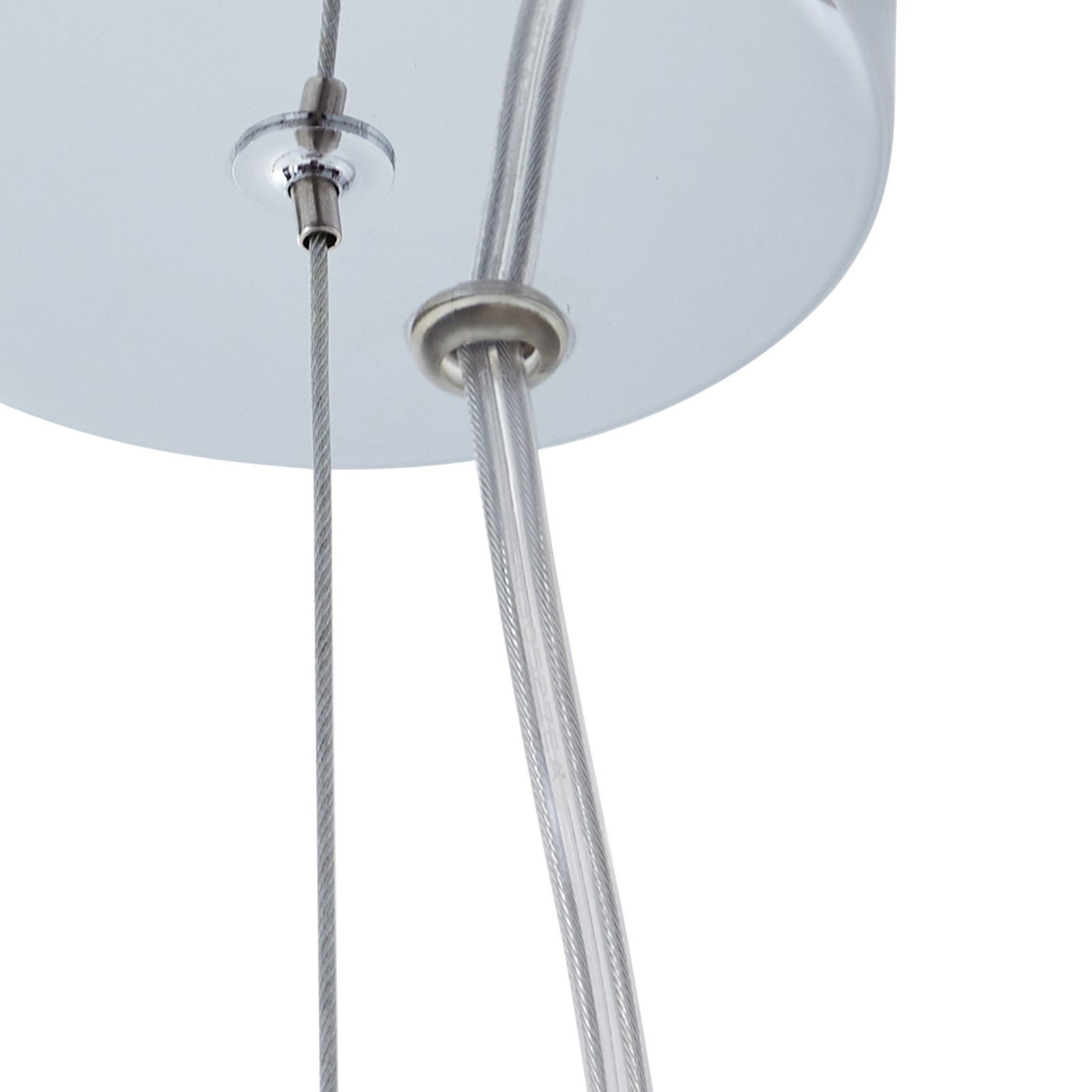 Lucande hanglamp Kaelor, Ø 46 cm, koperkleurig, aluminium