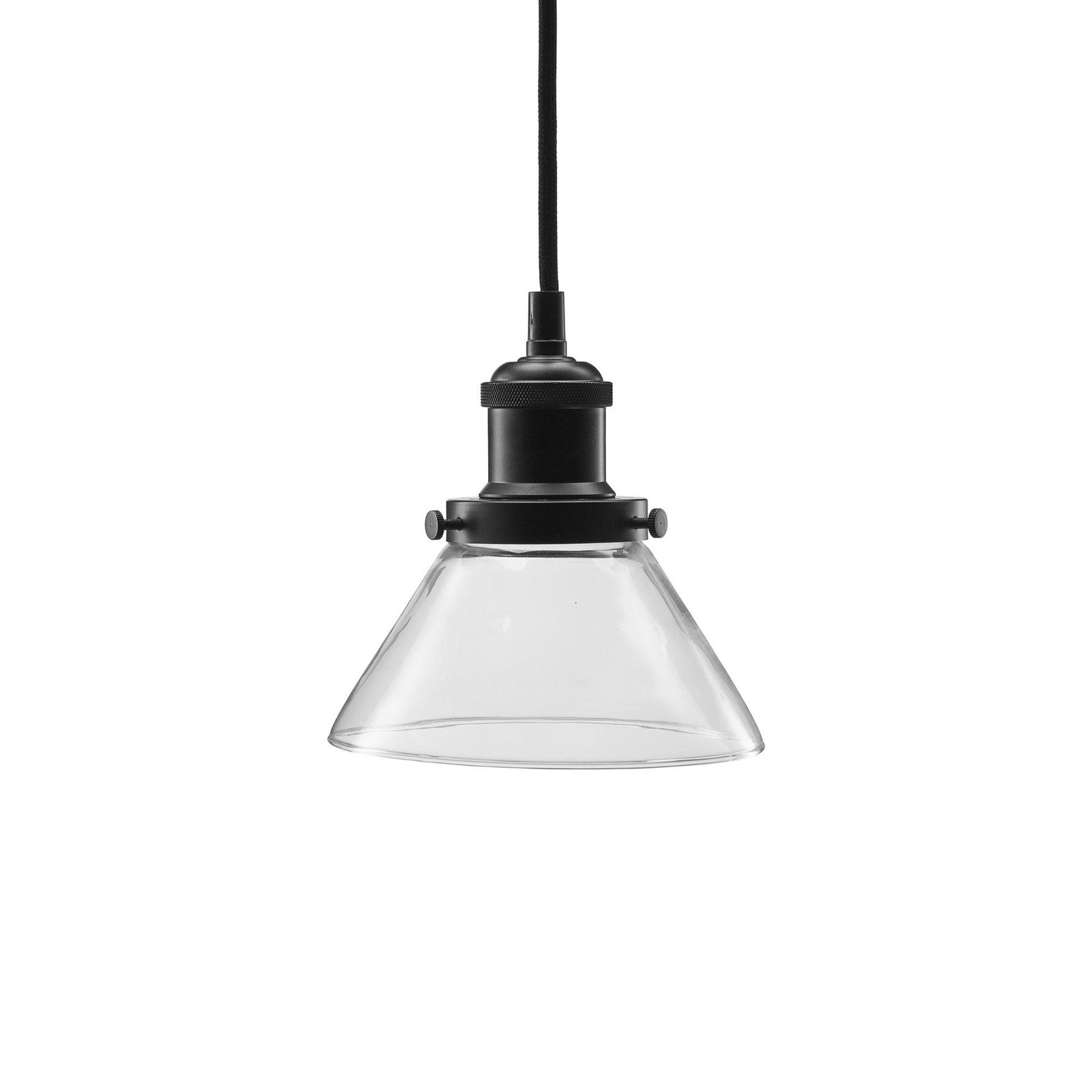 Lampa wisząca PR Home August, przezroczysta, Ø 15 cm
