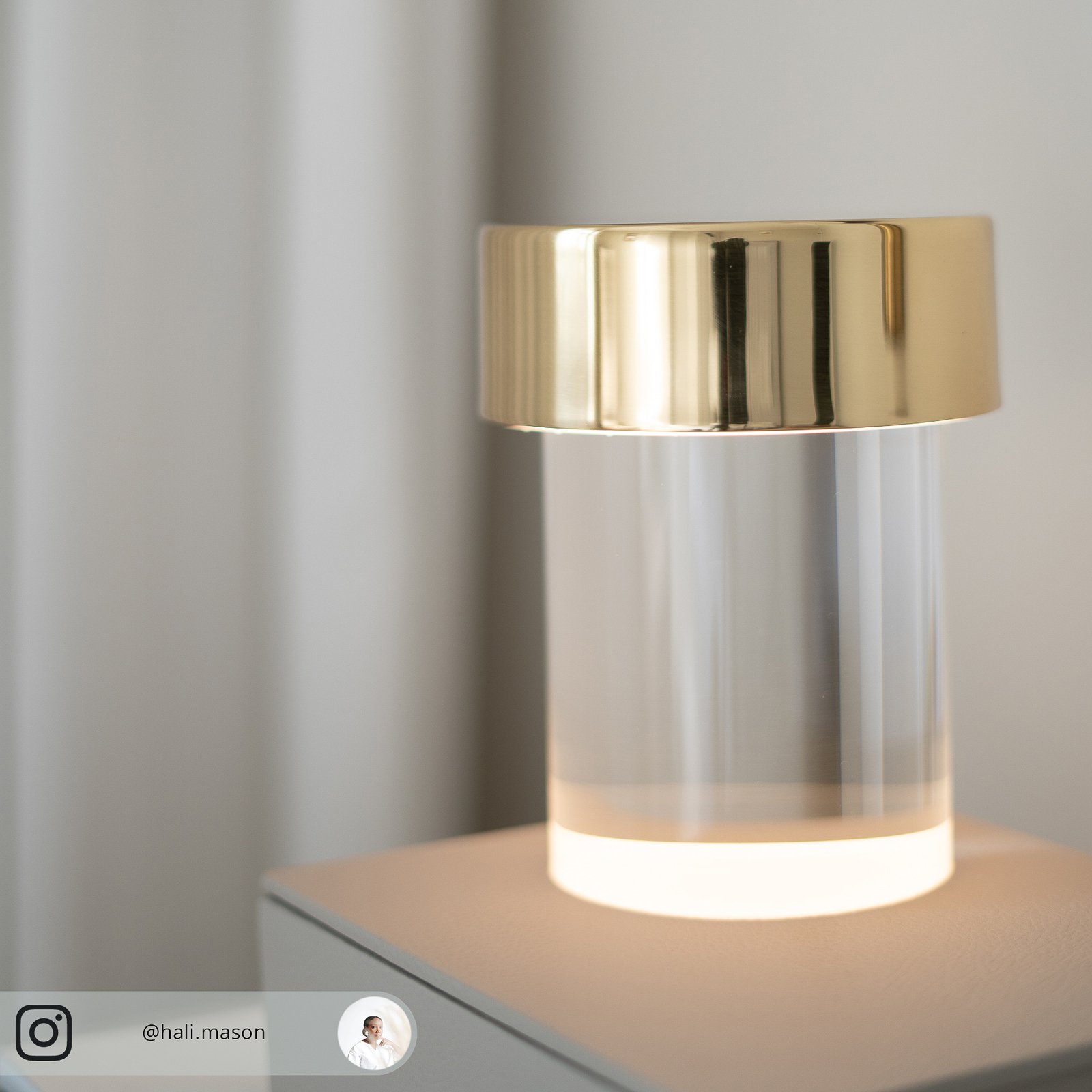 FLOS Last Order LED table lamp clear IP20 brass