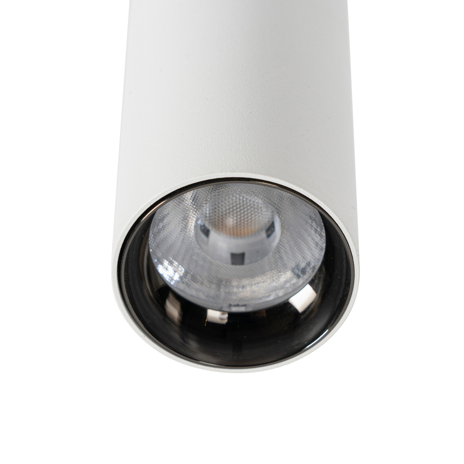 Lindby LED-es reflektor 48 V Lumaro, fehér, Ø 4 cm, alumínium, fényerőszabályozó