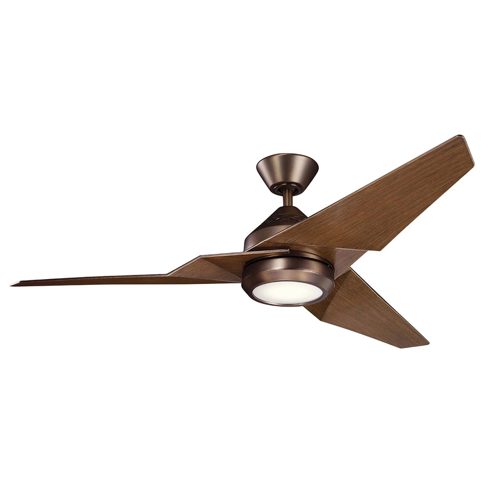 LED-Deckenventilator Jade, bronze, leise, Ø 152 cm, 60 W