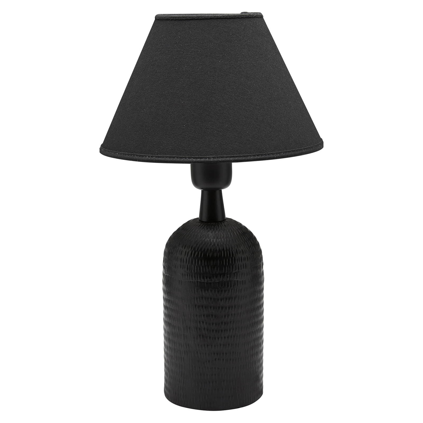 PR Home Riley lampe, abat-jour tissu, noir