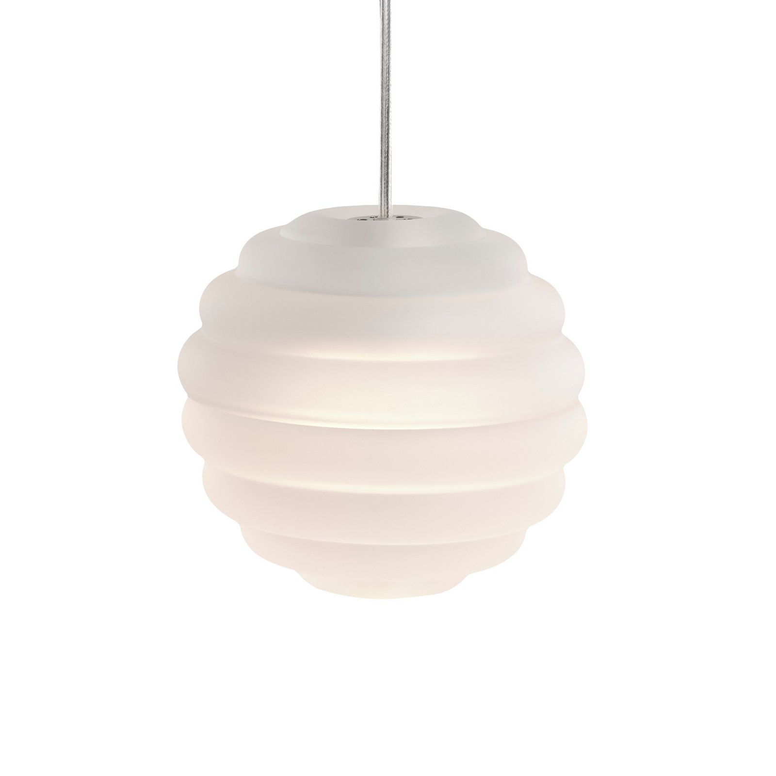 Candeeiro suspenso LED Tom Dixon Press Sphere Mini fosco Ø 15 cm Candeeiro suspenso LED Tom Dixon Press Sphere Mini fosco Ø 15 cm