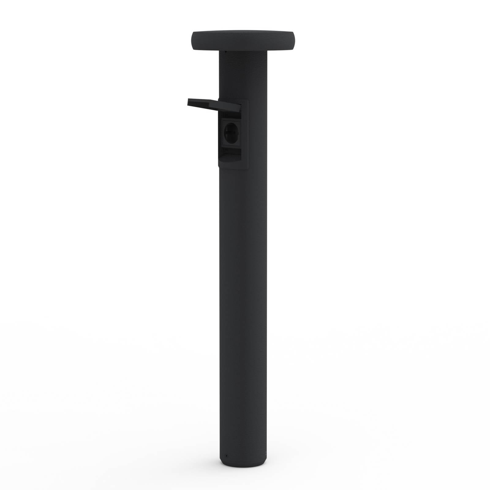 LED-Wegeleuchte CIRC, on/off, Steckdose anthrazit 82 cm IP65