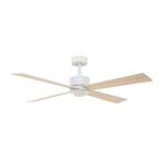 Beacon ceiling fan with light Newport, white/oak, quiet