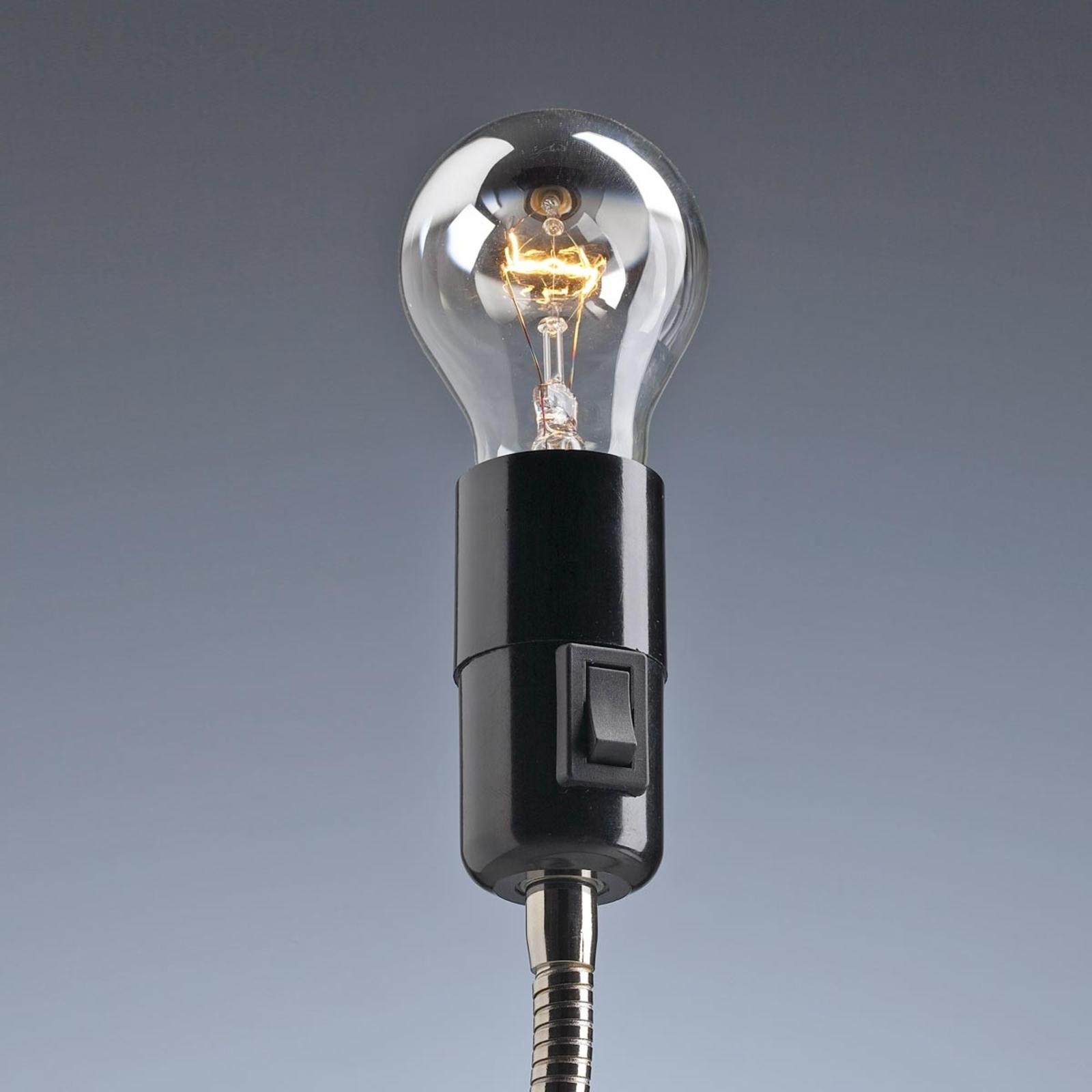 TECNOLUMEN Lightworm table lamp, nickel-plated