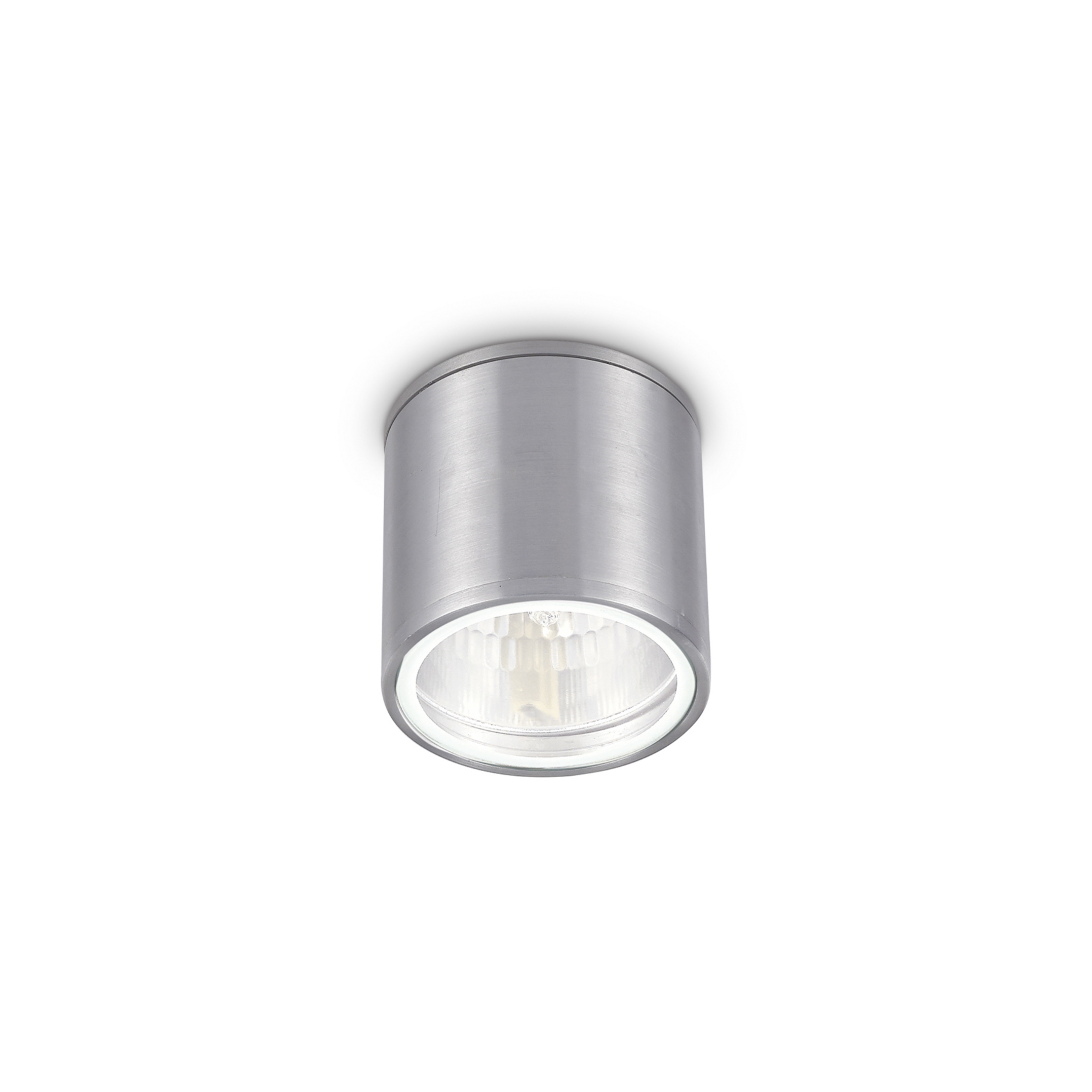 Ideal Lux Deckenleuchte Gun, aluminiumgrau, IP44, GU10