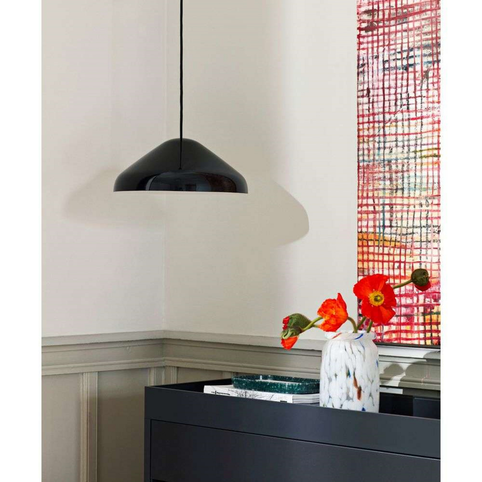 Pao Steel Lustră Pendul 230 Soft Black - HAY