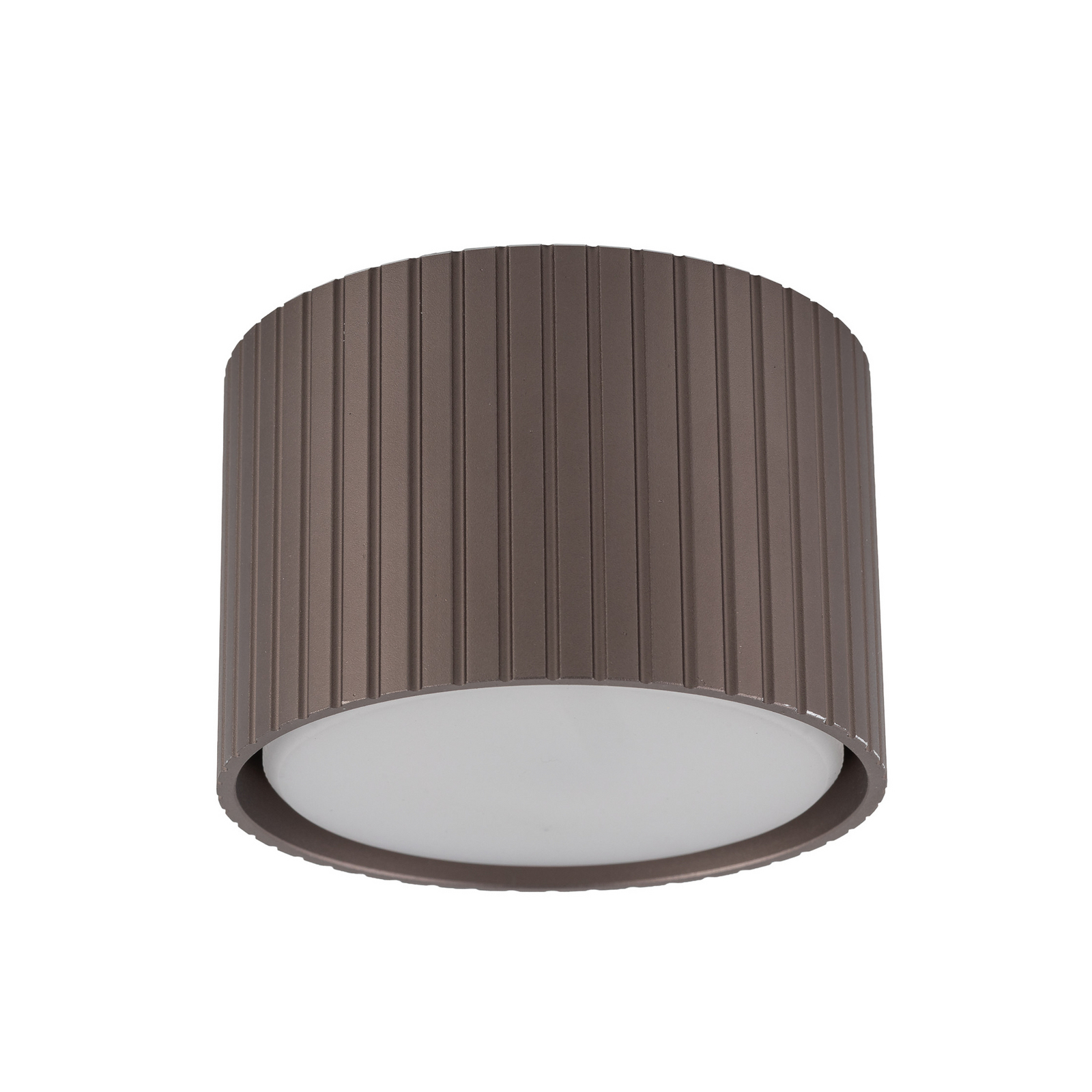 Downlight Ferro, bruin, kunststof, 6 cm hoog, GX53