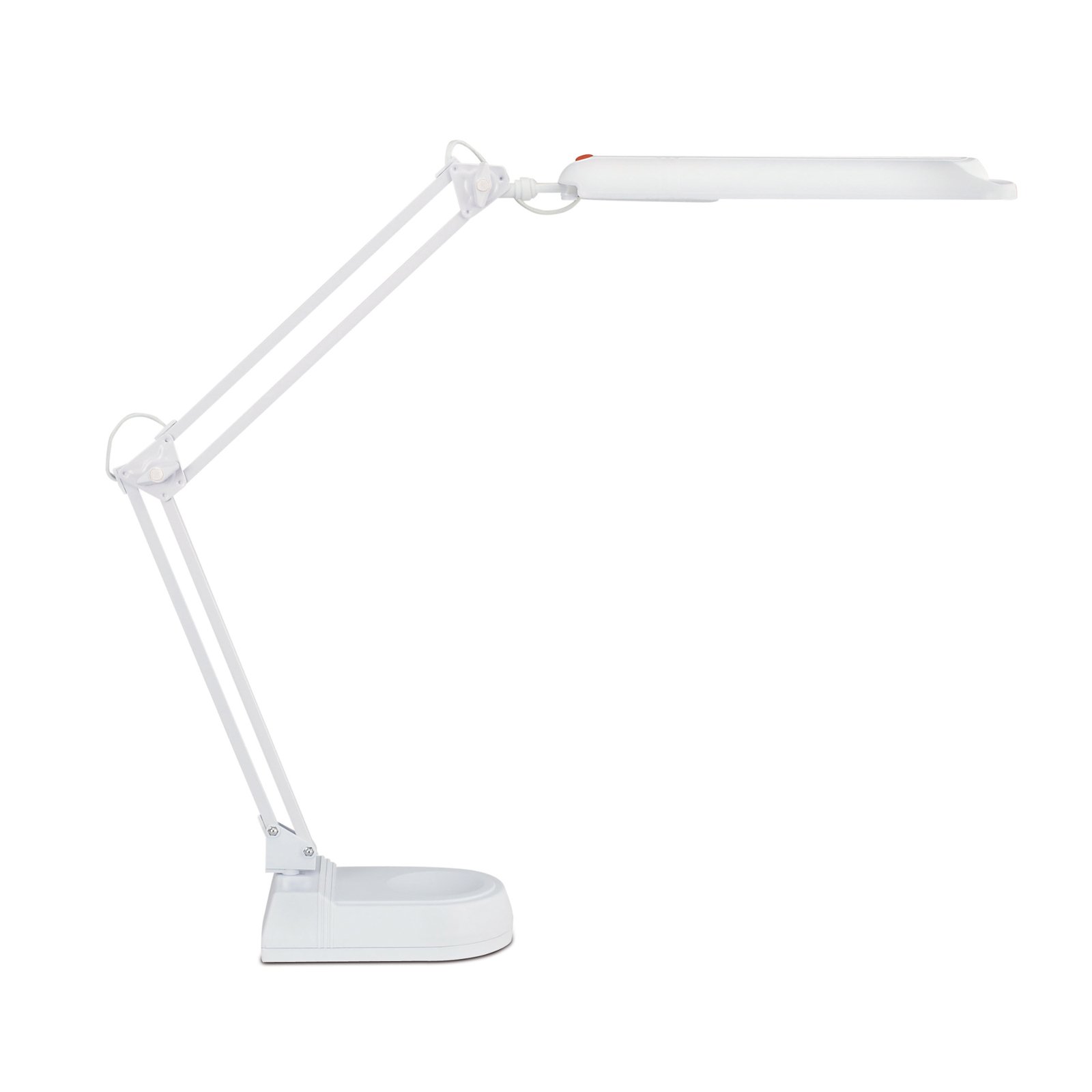 LED-bordslampa Atlantic med fot, vit