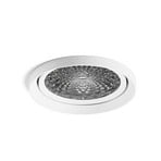 Spot encastré LED Nivo, blanc, 50°, 11 cm, fixe, à intensité variable - Sigor